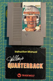 John Elway's Quarterback *Game-Near Mint W/ Instruction Manual Nintendo NES 1989