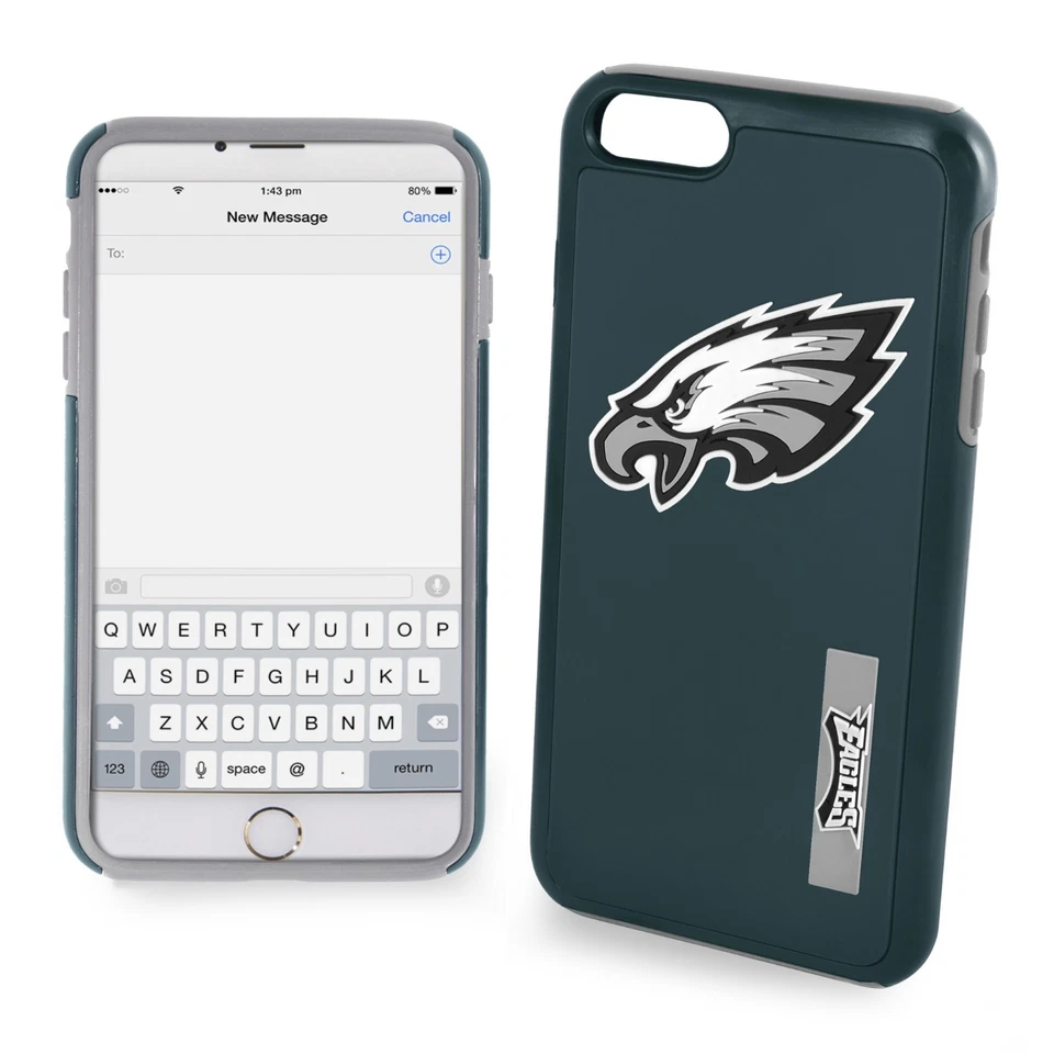 Funda híbrida doble Philadelphia Eagles NFL audaz iPhone 7/8 Foto 1 de 1