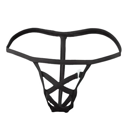 MCT Herren Eis Seide Mini Micro Bikini G String Frontoffen in BRAUN in S-2XL - Bild 1 von 4