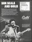Son Seals 1980 Guild Starfire 4 electric guitar advertisement 8 x 11 ad print