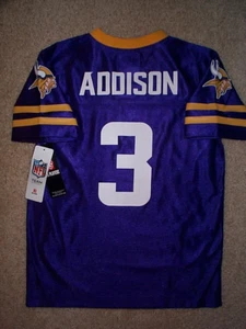 (2025-2026) Vikings JORDAN ADDISON nfl Jersey YOUTH KIDS BOYS (xl 16-18) - Picture 1 of 3