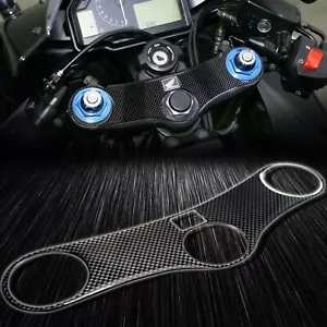 Cubierta de yugo con mango protector de triple árbol para Honda CBR900RR 954 02-03 aspecto de carbono - Imagen 1 de 4