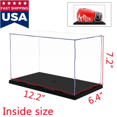 US 12.2" Self-Install Acrylic Plastic Display Box Showcase Protection Dustproof - Image 1 of 4