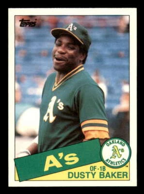 1985 Topps Traded #4T Dusty Baker Athletics Near Mint z08 - Image 1 of 2