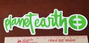 DE COLECCIÓN AÑOS 90 ENORME PLANETA TIERRA CHRIS MILLER K2 NOS SNOWBOARD SKATE TABLA PEGATINA - Imagen 1 de 1