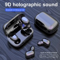 Bluetooth 5.0 Headset TWS Wireless Earphones Mini Earbuds 9D Stereo Headphones