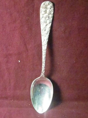 Стерлинговая овальная суповая ложка Schofield BALTIMORE ROSE DESSERT 7 1/8 дюйма 57 г моно новая с ценниками - D - Изображение 1 из 4