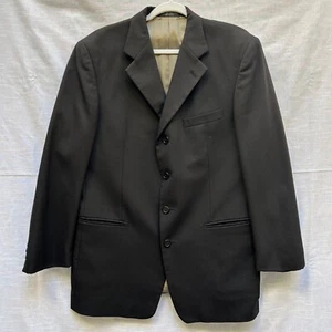 Monsieur By Givenchy Men's Black Long Sleeve Blazer 100% Wool 41L - Picture 1 of 8