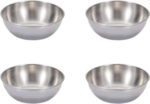 Stainless Steel Sauce Dishes,4 Pack Dipping Bowls,Small Bowls for Side Dishes, A - Picture 1 of 12