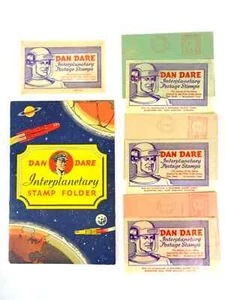 Vintage Dan Dare Interplanetary Stamp Folder Complete 1954 Excellent Rare - Picture 1 of 8