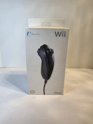 Nintendo Wii Nunchuk Negro - Totalmente Nuevo, Caja Abierta Foto 1 de 4