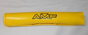 Yellow AMF Old School BMX Handlebar Pad Cover- Old School Chrome Snaps - Picture 1 of 4