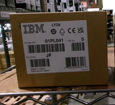 5 PACK of IBM LTO8 Tape Cartridge 01PL041 Data Cartridge Ultrium-8  LTO-8 - Image 1 of 3