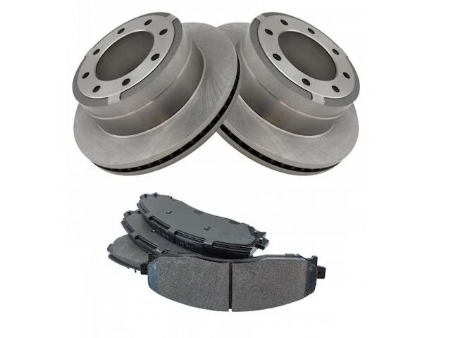 Kit de pastillas de freno trasero y rotor TRQ 19NV24R para Ford F350 Super Duty 2013-2019 Foto 1 de 1