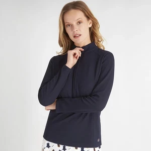 Green Lamb Ladies Luxurious Stretch 1/4 Zip Long Sleeved Top RRP £55 SG24023 - Picture 1 of 6