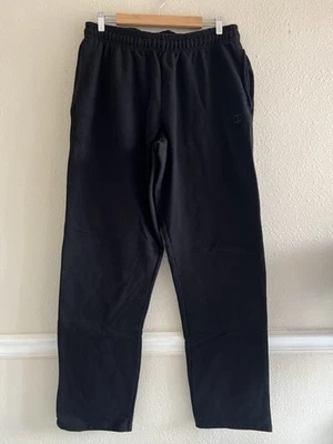 Pantalones deportivos Champion para hombre negros auténticos con logotipo XL cómodos cordón atletismo Foto 1 de 4