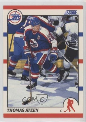 1990-91 Score 100 Hottest Players and Rising Stars Thomas Steen #8 - Image 1 of 2