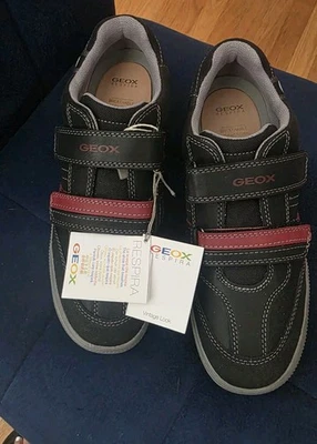 NIB GEOX J Elvis Double Strap Sneaker 39, US 6, new - Image 1 of 4