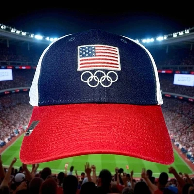 Gorra Snapback Fanatics Brand Team EE. UU. Juegos Olímpicos Roja, Blanca y Azul ¡Nueva! Foto 1 de 4