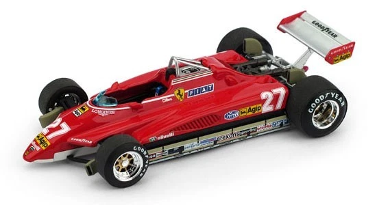 Brumm FERRARI 126 C2 G.VILLENEUVE 1982 N.27 BRAZIL GP 1 43 LIM.250