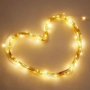 2pcs 66 FT 200 LED String Starry Light Battery 8 Mode Outdoor Christmas Decor - Picture 1 of 9