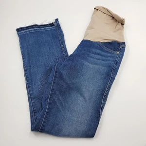 Pantalones de mezclilla ajustados recortados de panel completo 7 For All Mankind talla 27 - Imagen 1 de 8
