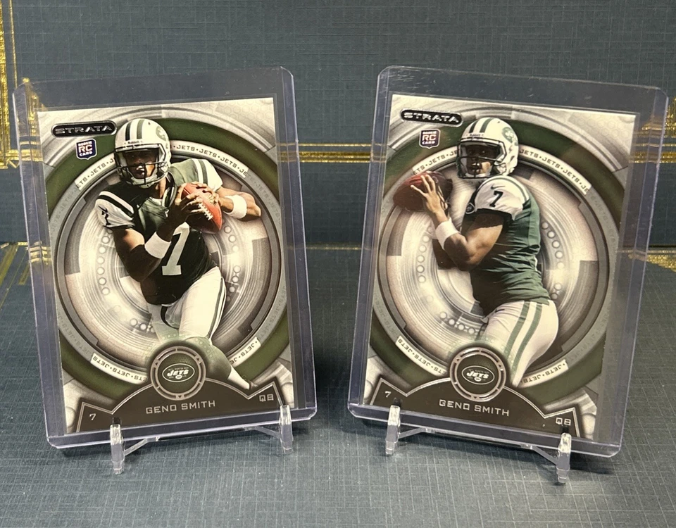 2013 Topps Strata Geno SMith Rookie Lot Of 2 with variation RC - Image 1 of 2