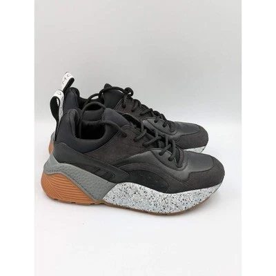 STELLA MCCARTNEY черный веганский замши кожи ECLYPSE кроссовки ЕС 36 США 5,5 новый - Изображение 1 из 4