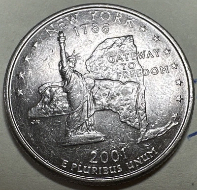 2001-D 25C New York 50 States Quarter 7786N - Image 1 of 3