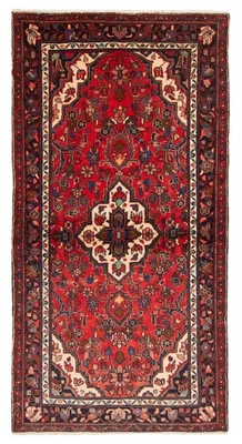 Alfombra de corredor vintage anudada a mano alfombra de lana oriental tradicional de 3'7" x 7'0" Foto 1 de 4