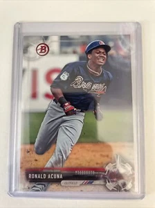 Ronald Acuna Jr Rookie 2017 Bowman Draft Atlanta Braves Baseball RC Superstar #1 - Bild 1 von 2