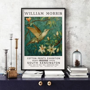 William Morris Print, William Morris Exhibition Poster Hummingbird (4a) - Picture 1 of 8