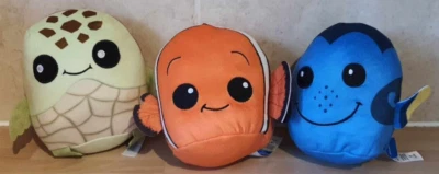 Mattel Disney Finding Nemo Cuutopia 3 Plush Toys of Nemo, Dory and Squirt - Image 1 of 4