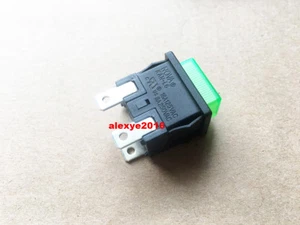 1 PCS NOVA KAN-L6 Pushbutton Switch 3 Pins 12A 250VAC Green Lamp Self-Locking - Picture 1 of 6