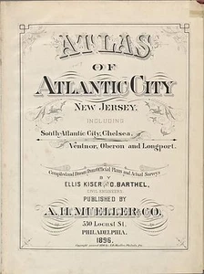 1896 A.H. MUELLER, ATLANTIC CITY, NEW JERSEY, TITLE PAGE, COPY PLAT ATLAS MAP - Picture 1 of 1