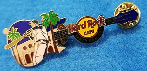 SANTO DOMINGO BASEBALL BATTER PLAYER BALL PARK STADIUM GUITAR Hard Rock Cafe PIN - Picture 1 of 1
