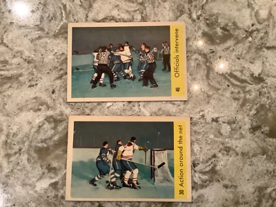 1959/60 PARKHURST CARD #46 and #30 EX NICE!! R767 -R768 - Image 1 of 2