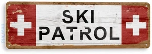 Ski Patrol Skiing Sign C501 - Picture 1 of 3