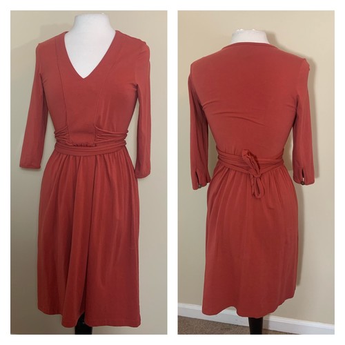 UNDERCOVER Abito kimono donna Matilda Jane taglia small campi segreti foglie che cambiano arancione