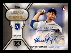 2019 Topps Series 2 Legacy of Baseball Autograph Heath Fillmyer /150 (ref 54640) - Picture 1 of 2