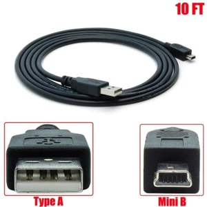 10FT USB Type A Male to Mini B 5Pin Male Data Sync Charge Cable Phone MP3 Camera - Picture 1 of 5