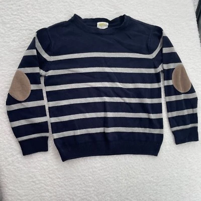 Crazy 8 Shirt Youth Boy's Blue Striped Sweater w/ Sholder Pads Size M(7-8) - Image 1 of 4