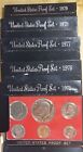 Lot of 5: 1975 - 1979 Us Mint Proof Sets Black with Ogp