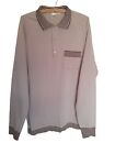 Count Christie Mens Top Long Sleeve Polyester Brown Size XL Vintage