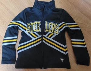 Girls Steelers Cheerleader Cheerleading Zip Up Jacket Youth Large Nice - Picture 1 of 5