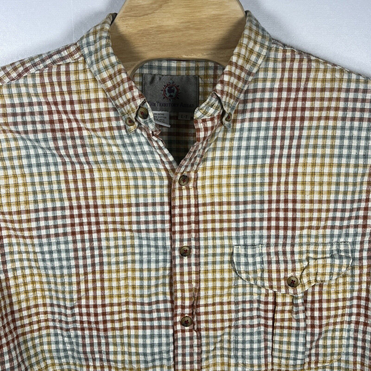 Territory Ahead Cotton Big & Tall Casual Button-Down Shirts Territory Ahead Cotton Big & Tall Casual Button-Down Shirts