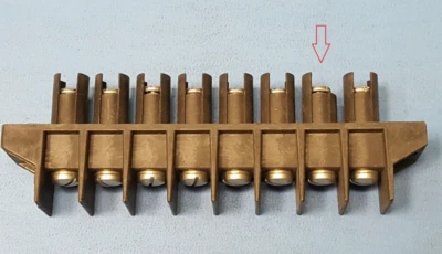 TERMINAL BLOCK, BARRIER, B484308, MAGNUM/EATON, 8 Position, 8-16 AWG, 600V/50A - Image 1 of 4