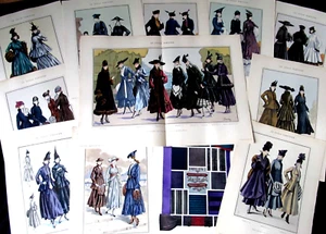 LE STYLE PARISIEN Große Gravuren Revue de mode RAR Nr. 2 von 1915 Luxusmode - Bild 1 von 12