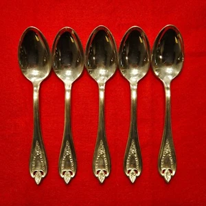 1847 Rogers Bros Silver-Plate Silverware - Lot of 5 Tea Spoons - Picture 1 of 11