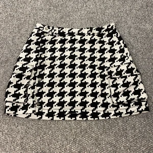 Adidas Ivy Park Womens Cargo Skirt Large Black/White Houndstooth Button Up - Picture 1 of 15